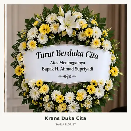 Krans Bunga Duka Tanjung Bunga